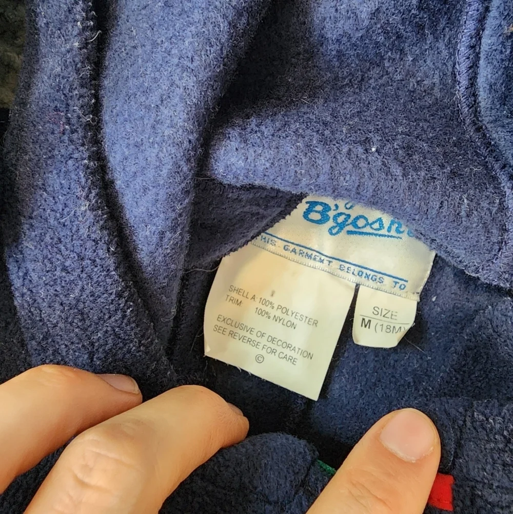 Oshkosh Bgosh Fleece Snow Suit With Gloves Size 18 Months